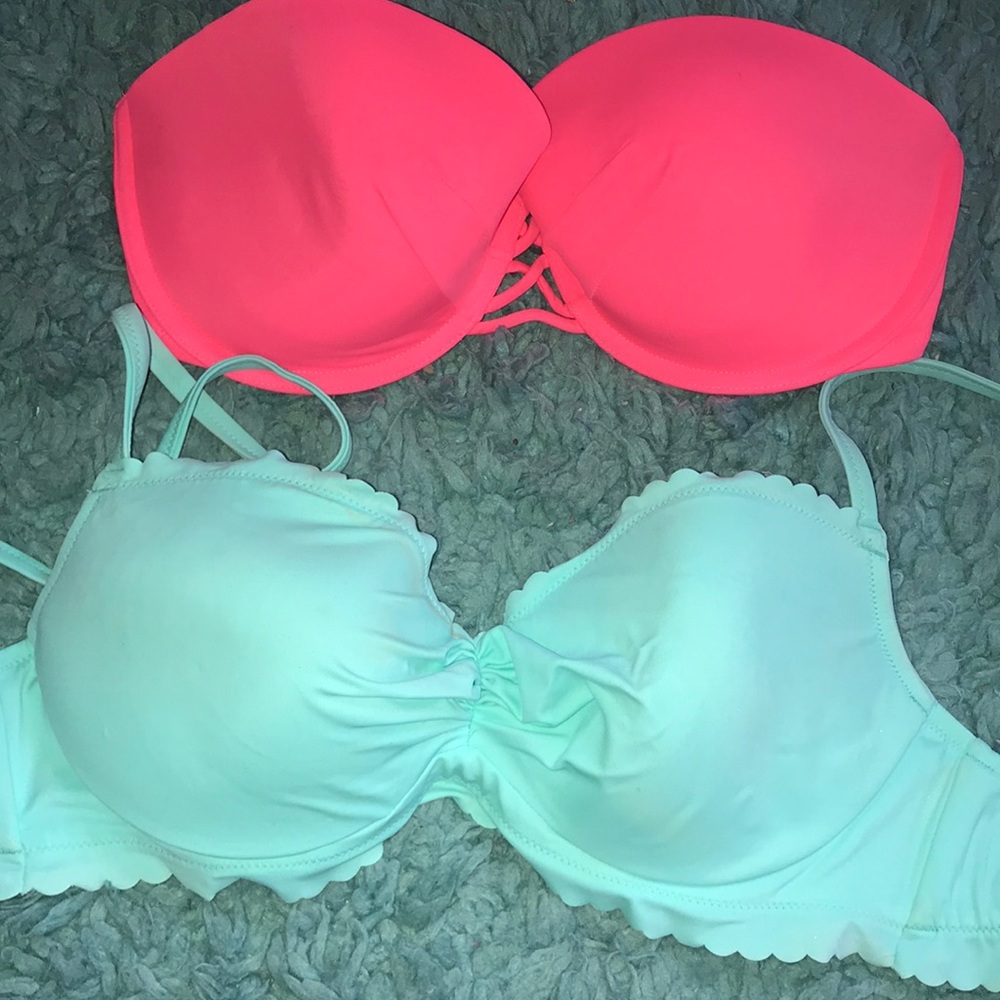 NEED GONE Blue bikini top